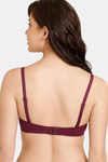Rosaline Padded Wired 3/4th Coverage Strapless Bra - Winter Bloom — thumbnail 3